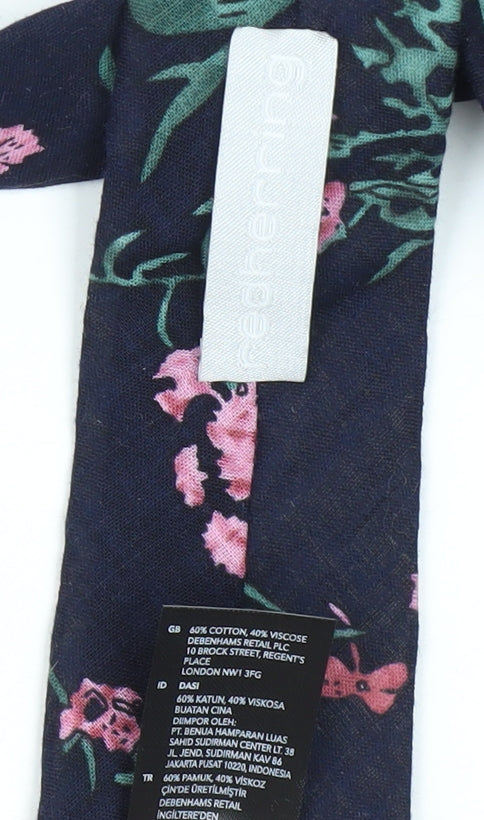 Red Herring Men's Floral Multicoloured Tie in Cotton Viscose
