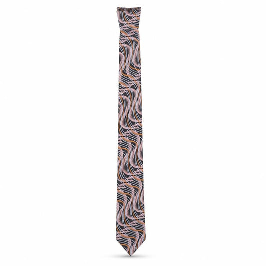 Kent Men's Multicoloured Slim Geometric Silk Tie