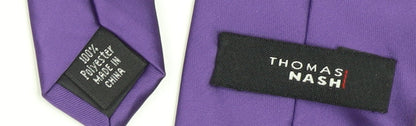 Thomas Nash Men's Purple Tie in Polyester, One Size
