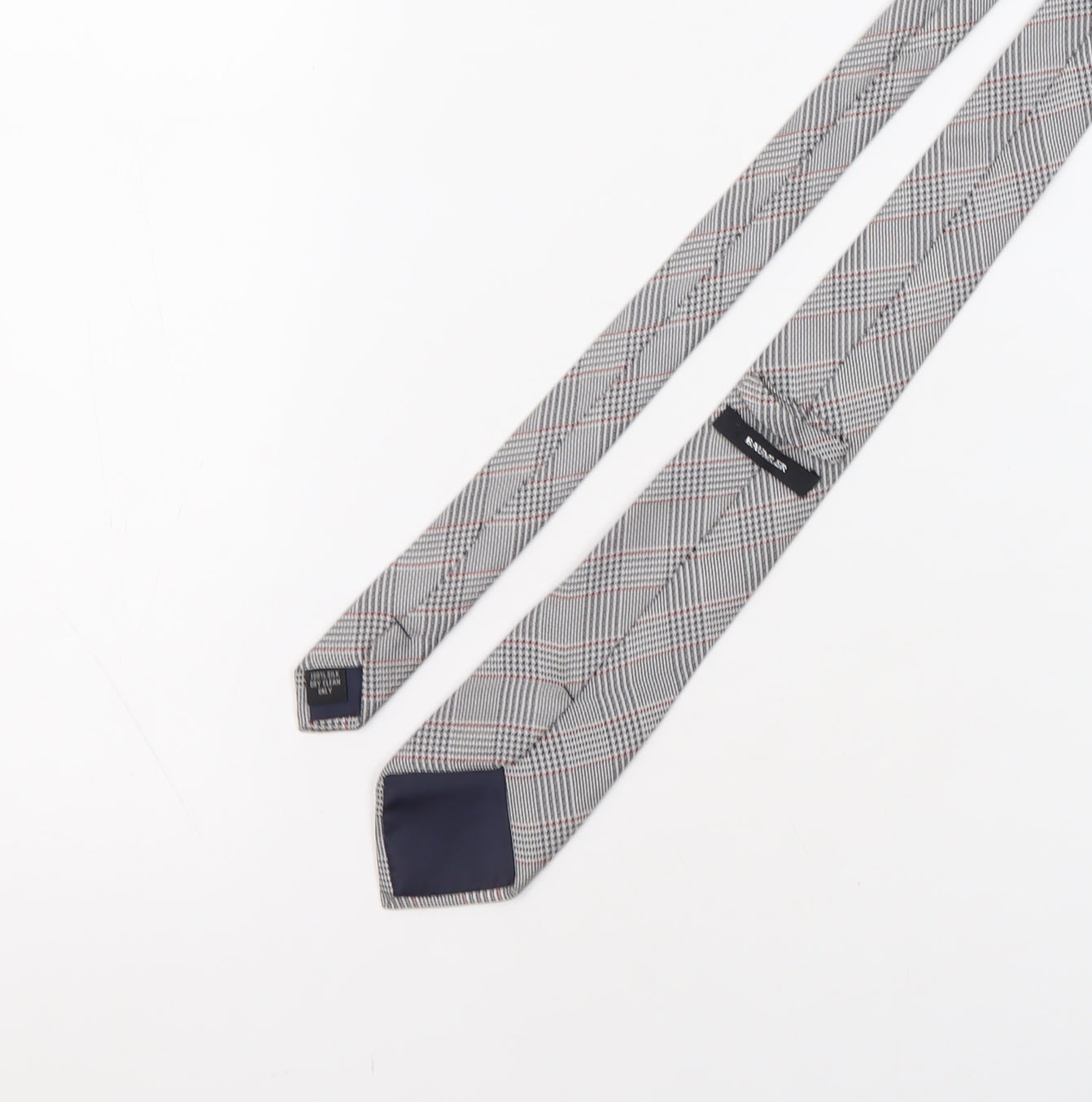 Mens Baumler Multicoloured Plaids & Checks 100% Silk  Tie
