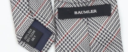 Mens Baumler Multicoloured Plaids & Checks 100% Silk  Tie