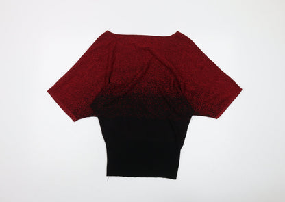 GNW Women's Red Boat Neck Jumper, Size S, Casual Chic