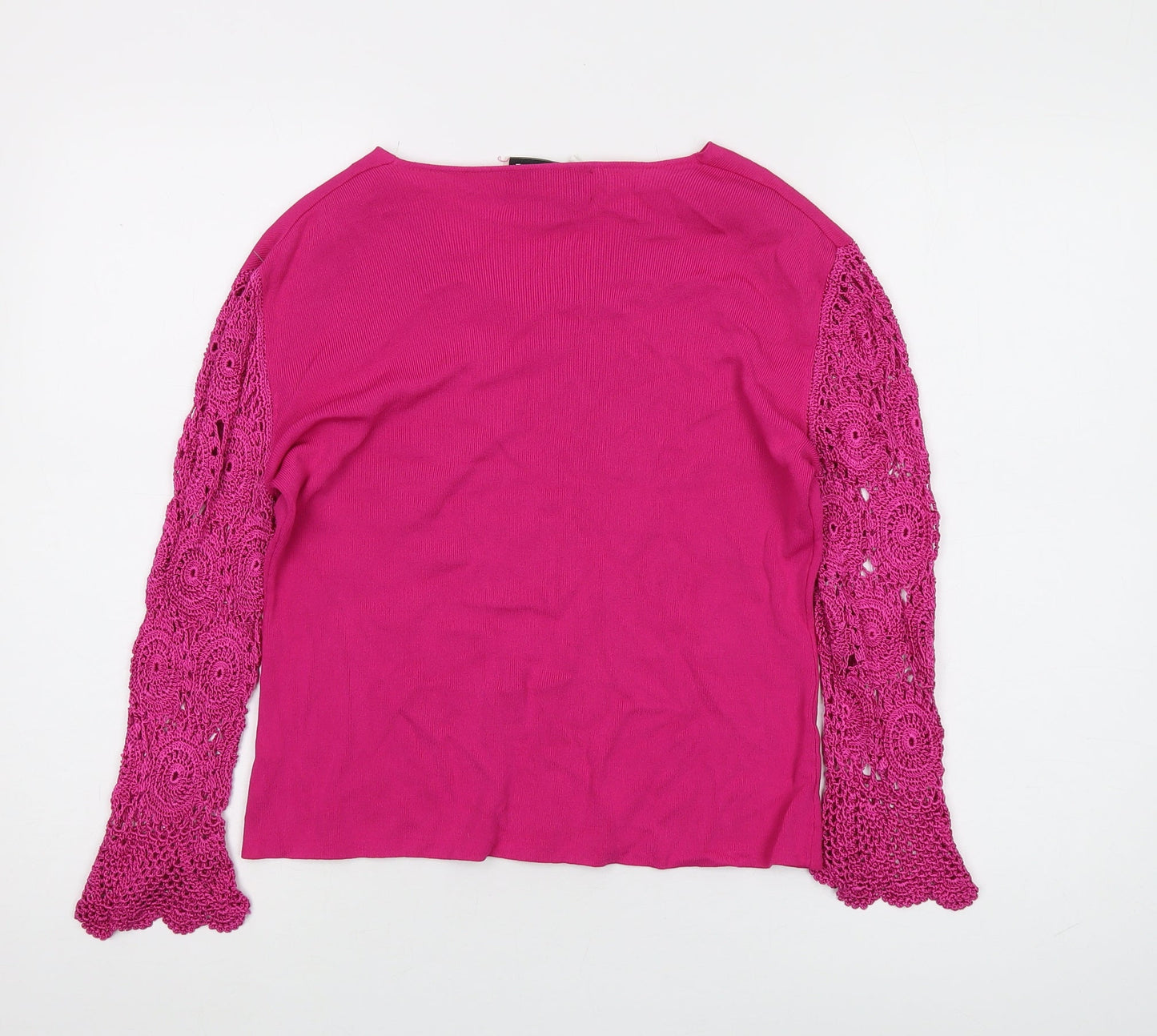 Joseph A. Women's Pink V-Neck Pullover Jumper