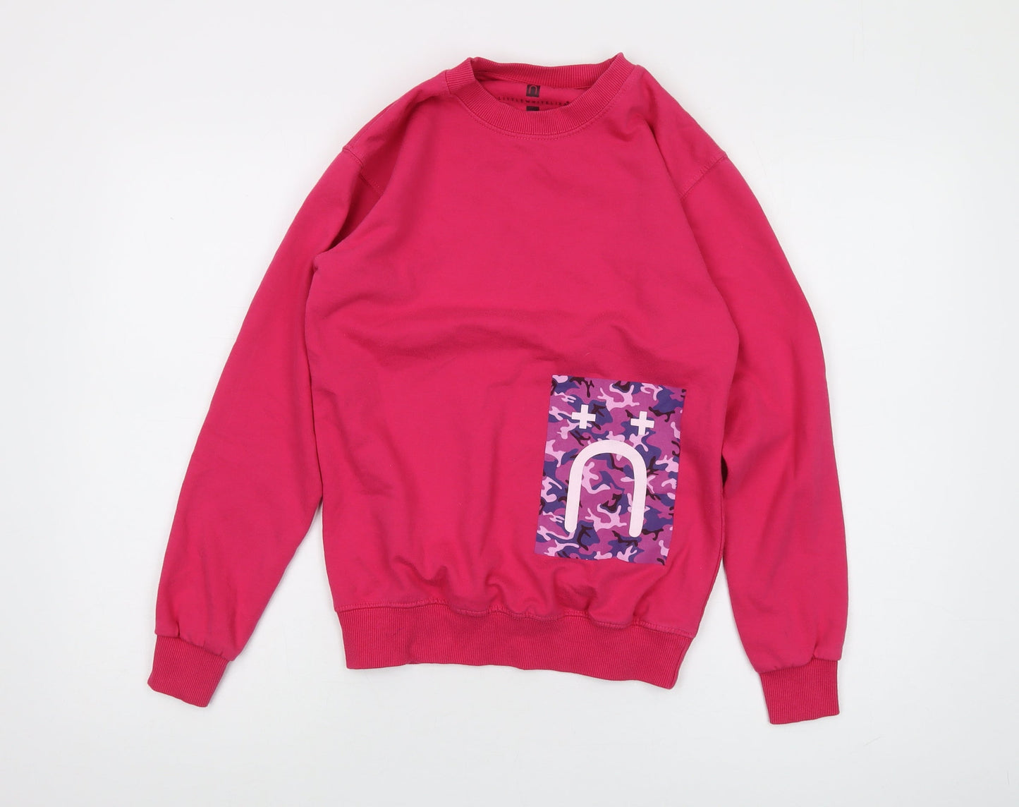 Little White Lies Womens Pink XS Pullover Sweatshirt
