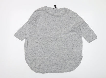 Womens UK Size XS Mango Grey Pullover Jumper