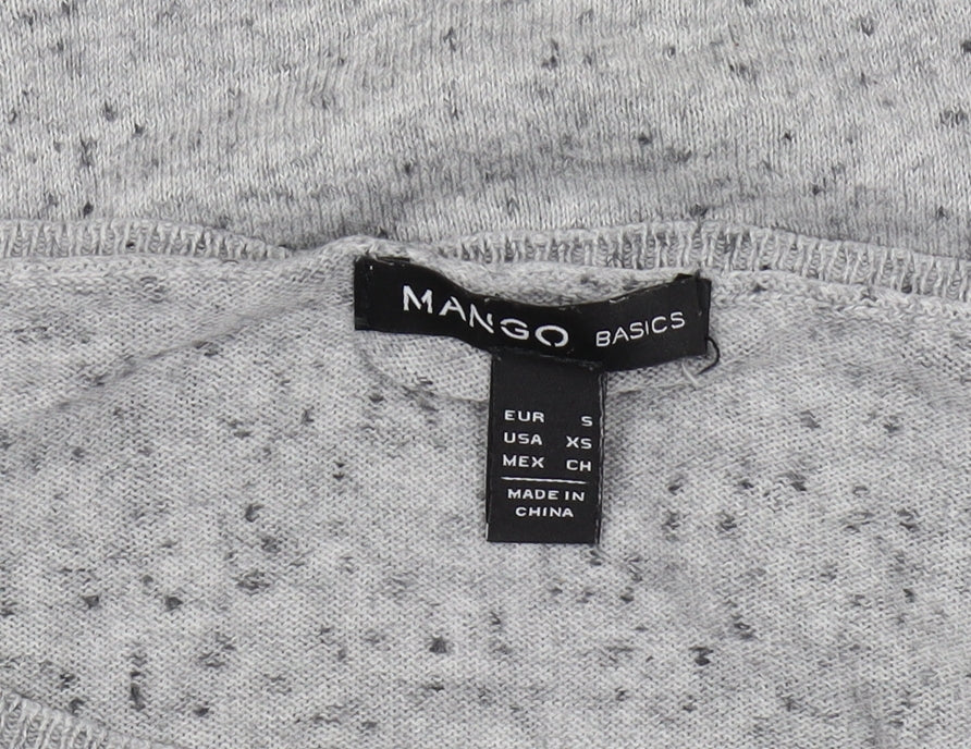 Womens UK Size XS Mango Grey Pullover Jumper