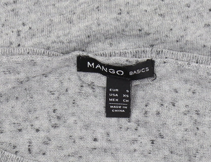 Womens UK Size XS Mango Grey Pullover Jumper