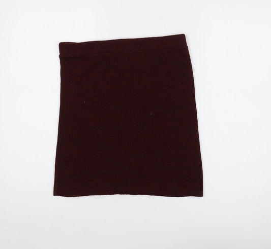 Hearts & Bows Women's Brown M-L Knit Pencil Skirt