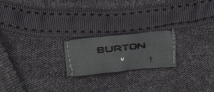 Burton Men's Grey V-Neck Pullover Jumper, M