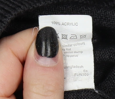 River Island Men's Black Pullover Jumper M