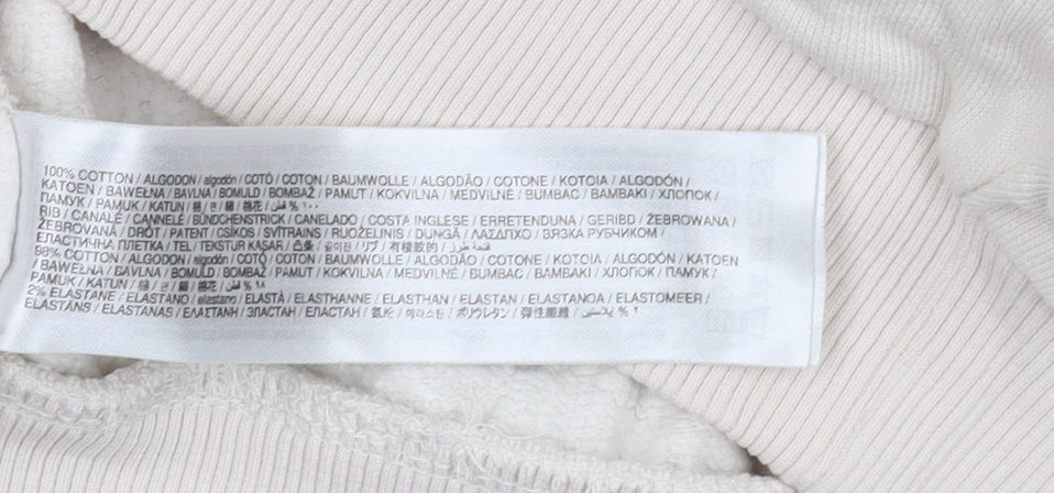 MNG Women's Ivory Pullover Sweatshirt, Medium