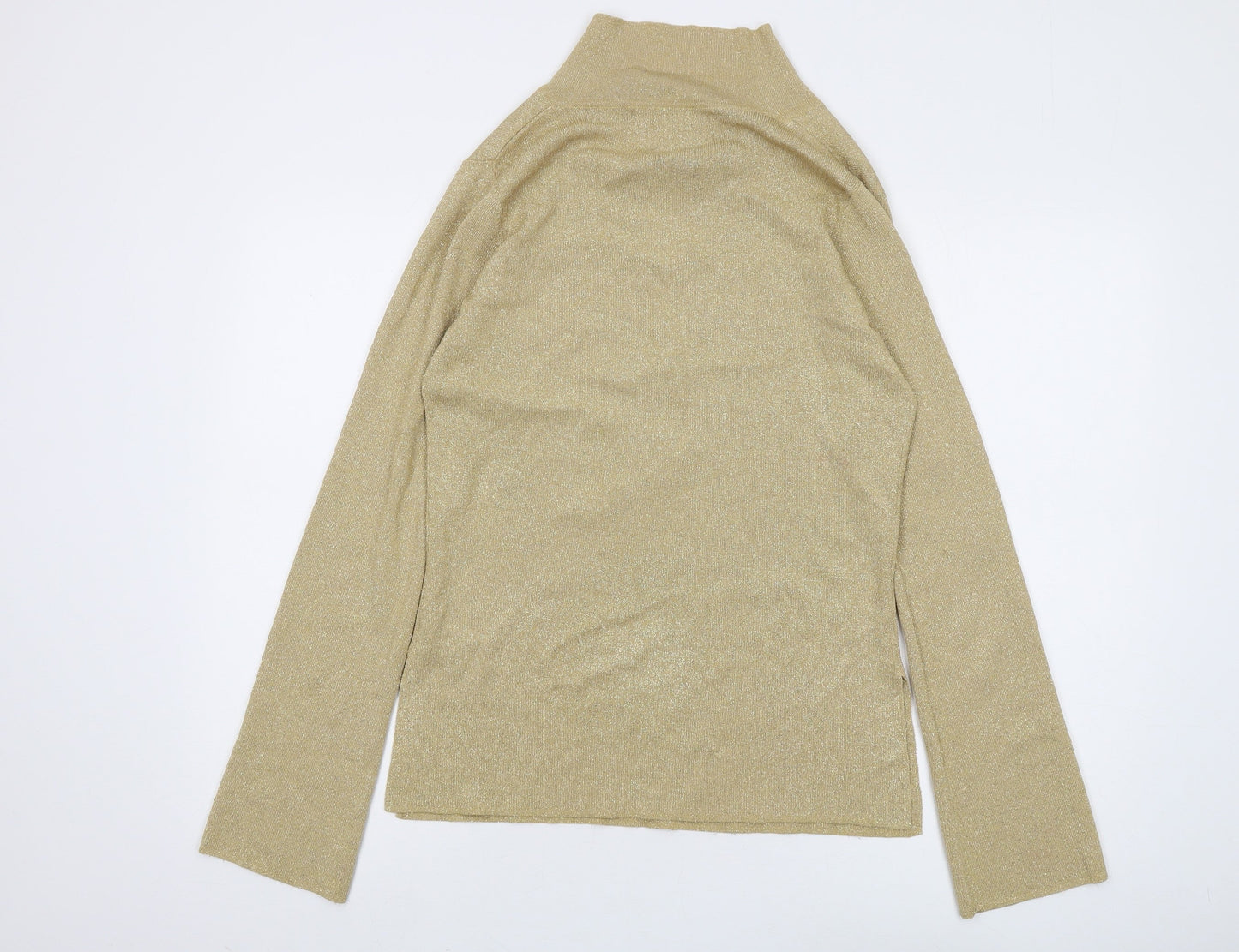Jane by Marciano Women's Gold Collared Pullover Jumper - S