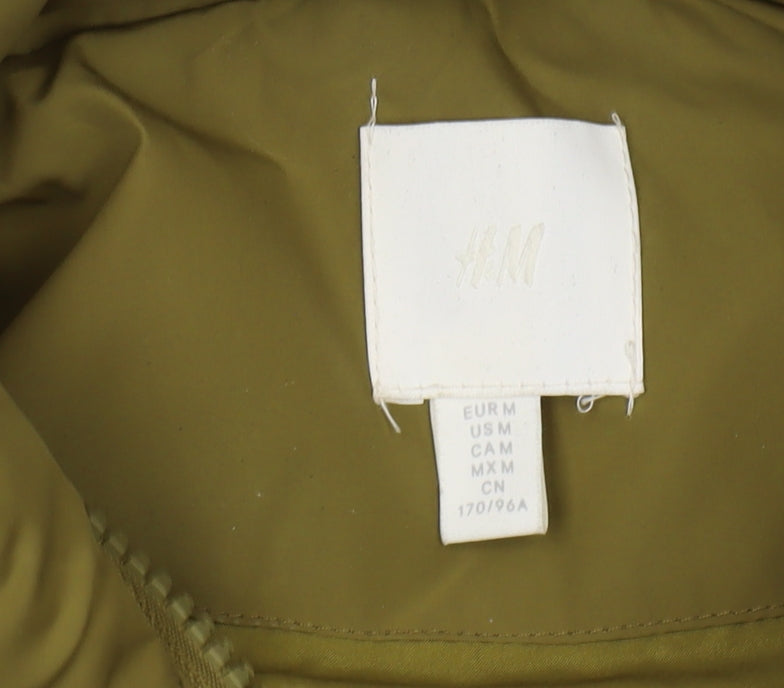 Unisex Adults UK Size M H&M Green Puffer Jacket