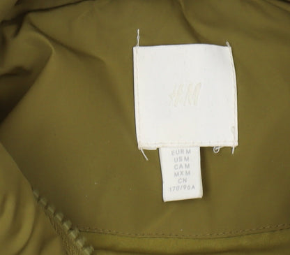 Unisex Adults UK Size M H&M Green Puffer Jacket
