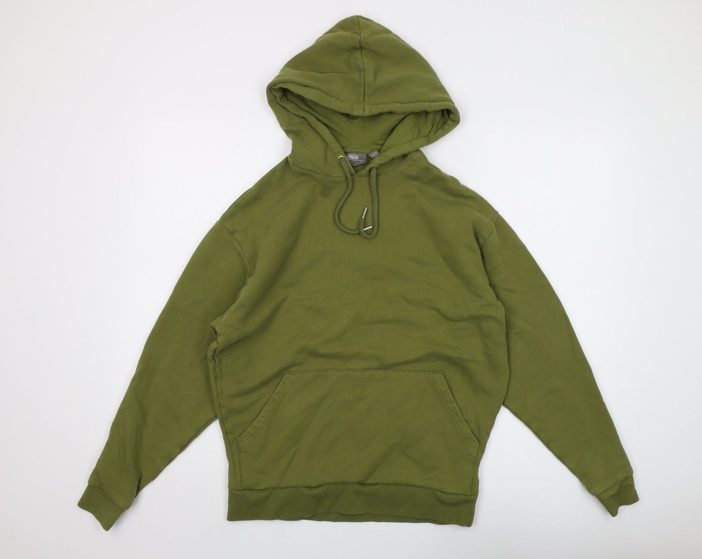 Mens UK Size XS ASOS Green Pullover Hoodie