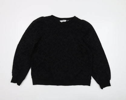 Dorothy Perkins Women's Black Animal Print Sweatshirt Size 14