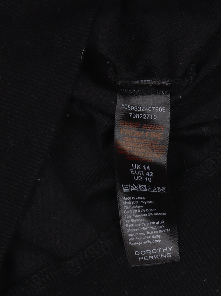 Dorothy Perkins Women's Black Animal Print Sweatshirt Size 14