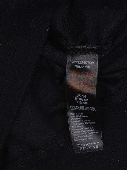 Dorothy Perkins Women's Black Animal Print Sweatshirt Size 14