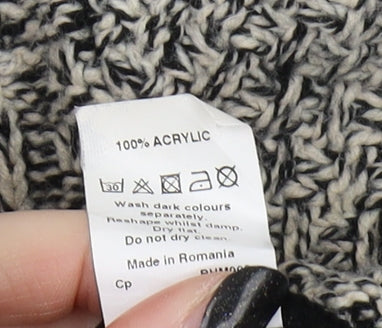 River Island Men's Black Pullover Jumper S Cable-Knit