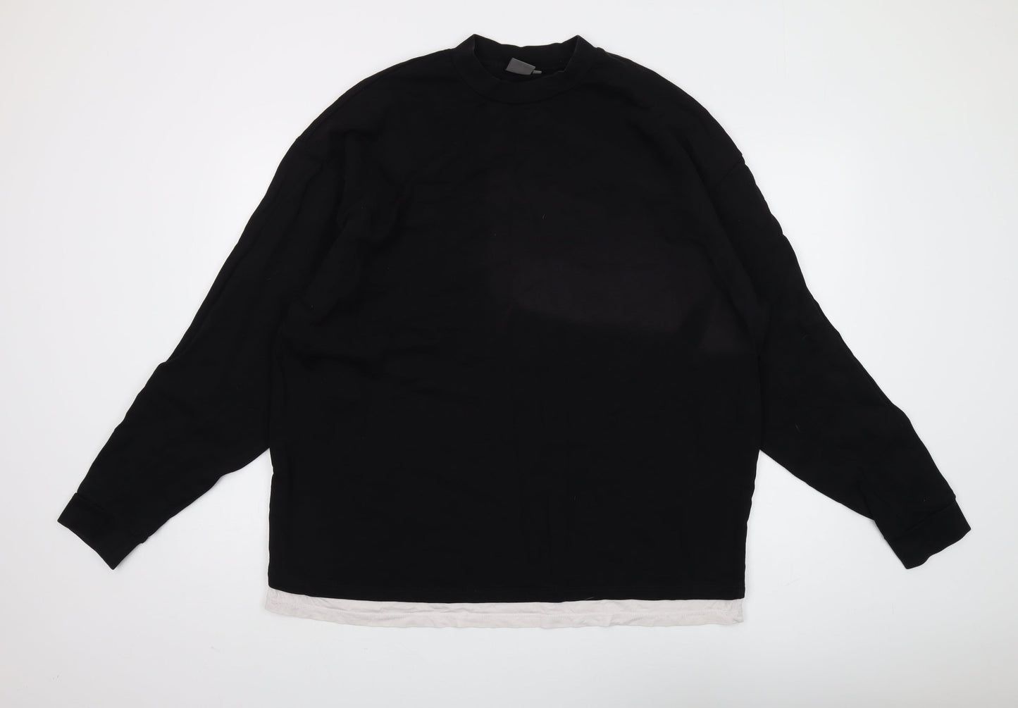 Unisex Adults UK Size L ASOS Black Pullover Sweatshirt