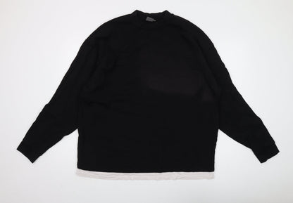 Unisex Adults UK Size L ASOS Black Pullover Sweatshirt
