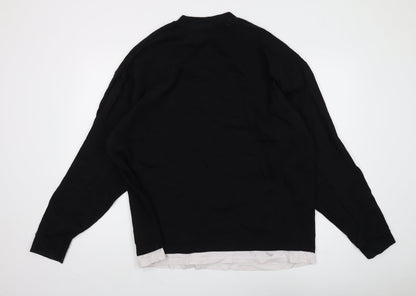 Unisex Adults UK Size L ASOS Black Pullover Sweatshirt