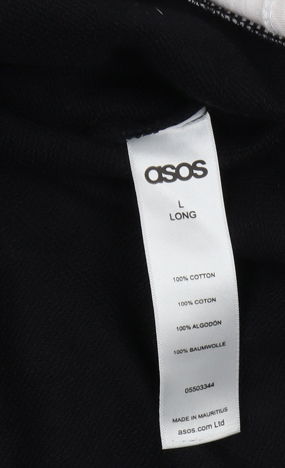 Unisex Adults UK Size L ASOS Black Pullover Sweatshirt