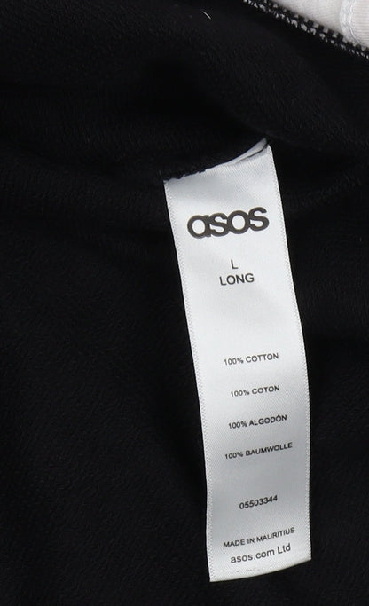 Unisex Adults UK Size L ASOS Black Pullover Sweatshirt