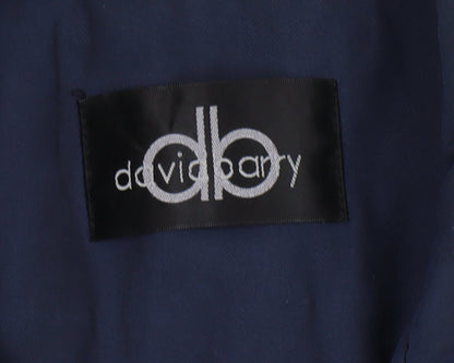 Mens UK Size L David Barry Blue Windbreaker Coat
