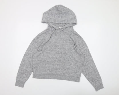 Gap Women's Grey Hooded Pullover Jumper XS