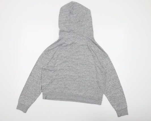Gap Women's Grey Hooded Pullover Jumper XS