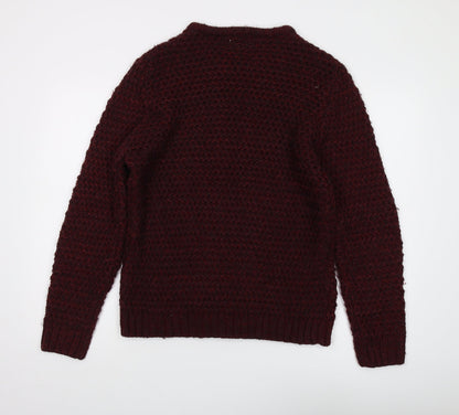 River Island Men's Red Pullover Jumper M