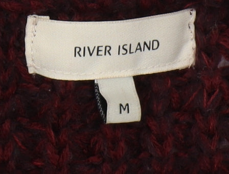 River Island Men's Red Pullover Jumper M