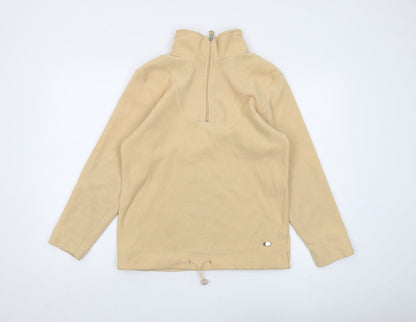 Tony Brown Unisex Beige Fleece Zip Pullover Sweatshirt M