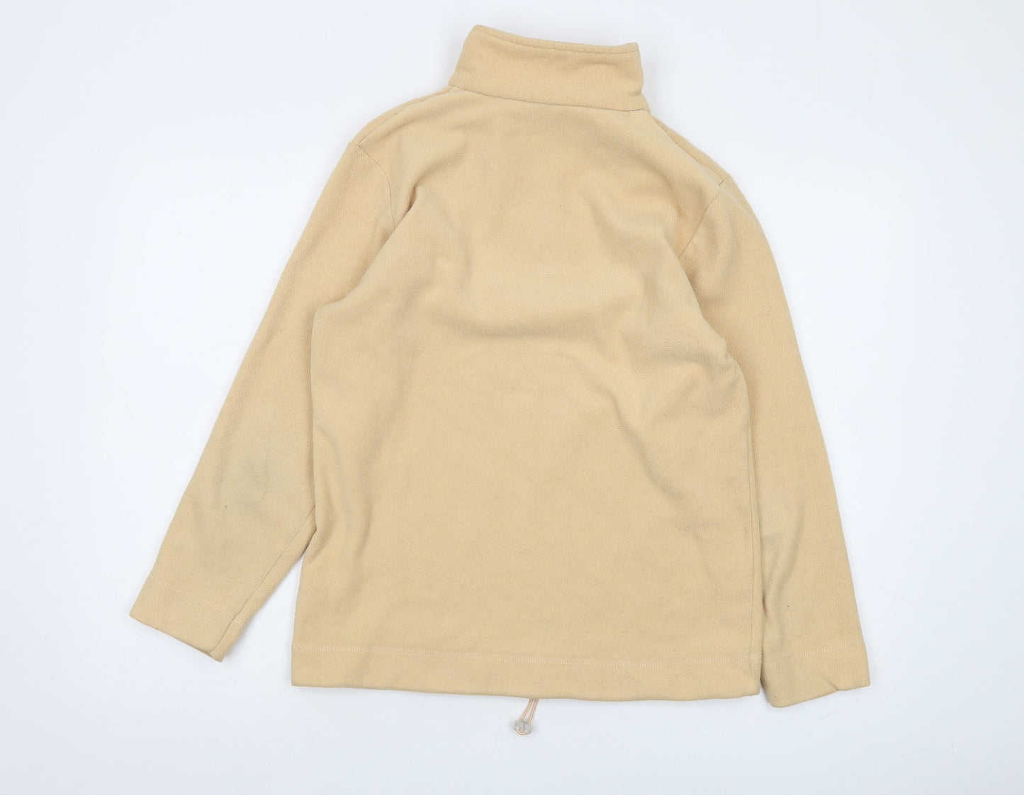 Tony Brown Unisex Beige Fleece Zip Pullover Sweatshirt M