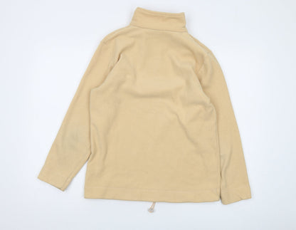 Tony Brown Unisex Beige Fleece Zip Pullover Sweatshirt M