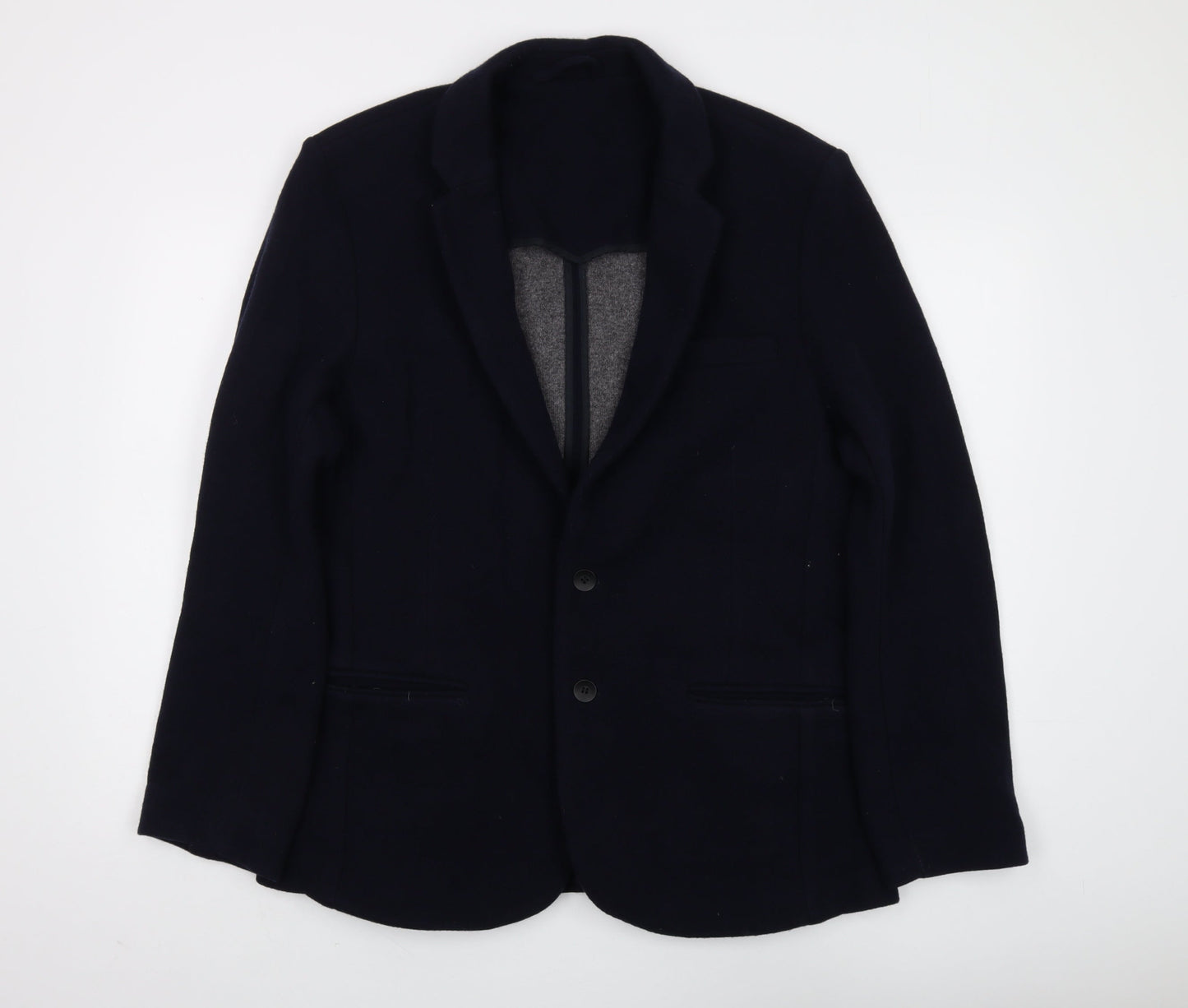 Mens UK Size 44 River Island Regular Blue Suit Jacket