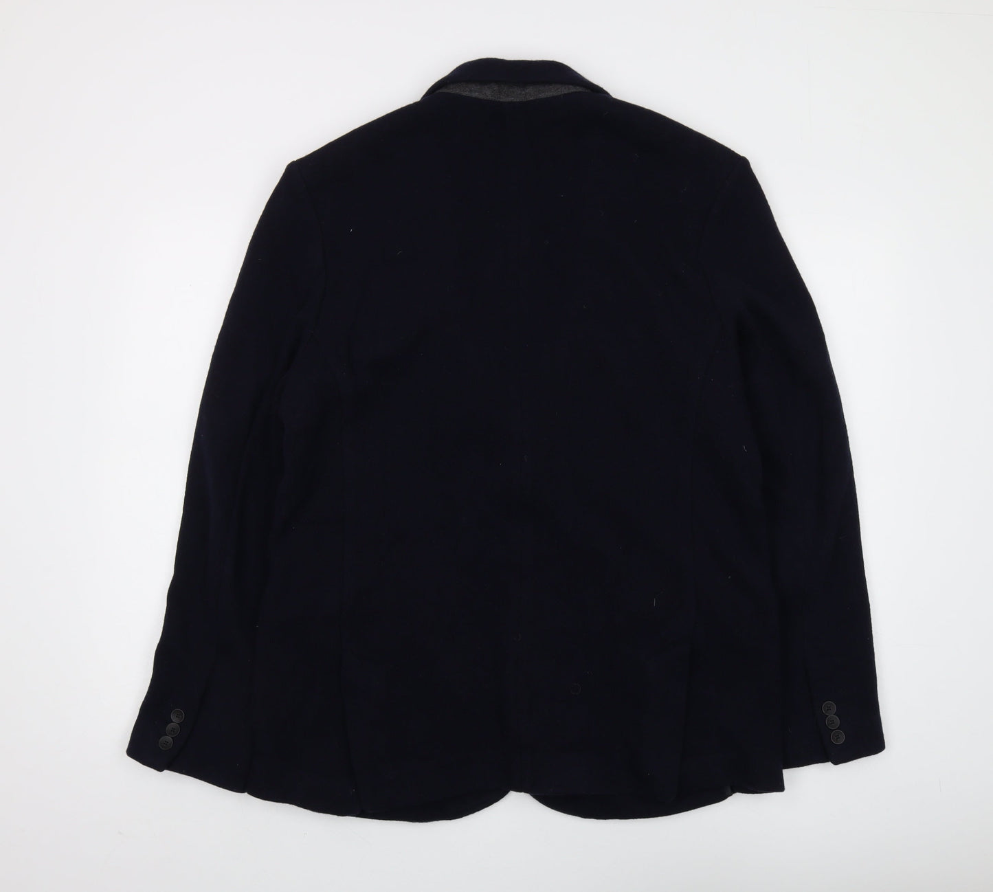 Mens UK Size 44 River Island Regular Blue Suit Jacket