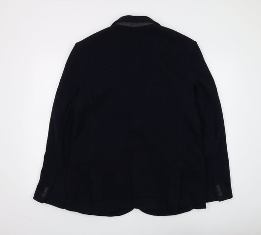 Mens UK Size 44 River Island Regular Blue Suit Jacket