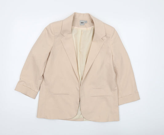 ASOS Women’s Beige Blazer Size 10 Regular 3/4 Sleeve
