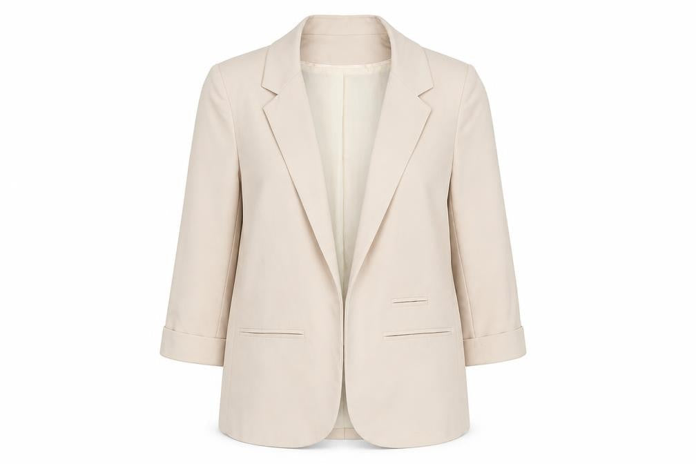 ASOS Women’s Beige Blazer Size 10 Regular 3/4 Sleeve