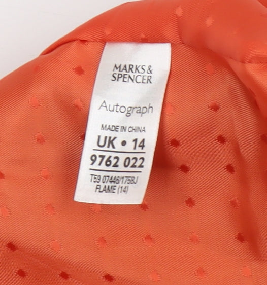 Marks and Spencer Orange Women’s Blazer Size 14