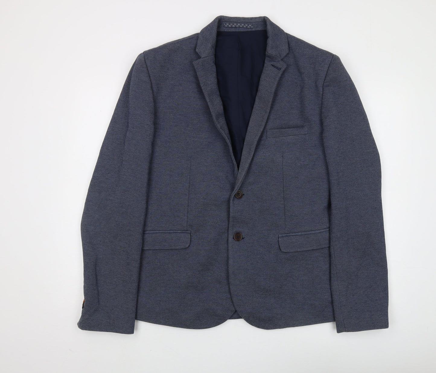 Mens UK Size 41-44 Burton Regular Blue Suit Jacket