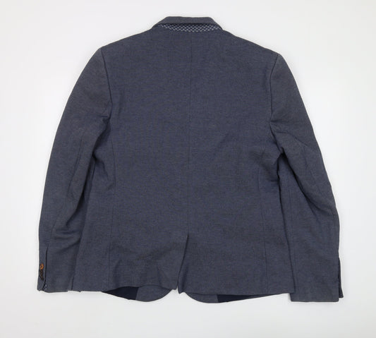 Mens UK Size 41-44 Burton Regular Blue Suit Jacket