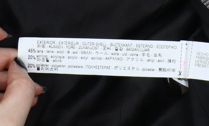 Zara Woman Grey Plaid Blazer, Size 4, Double-Breasted