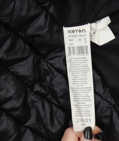 Koton Women's Black Puffer Jacket M - Mid-Length