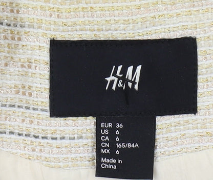 H&M Women's Ivory Blazer, Size 8, Regular Fit