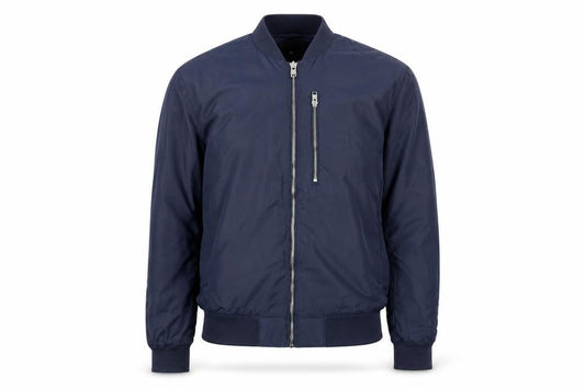 Mens UK Size M H&M Blue Bomber Jacket