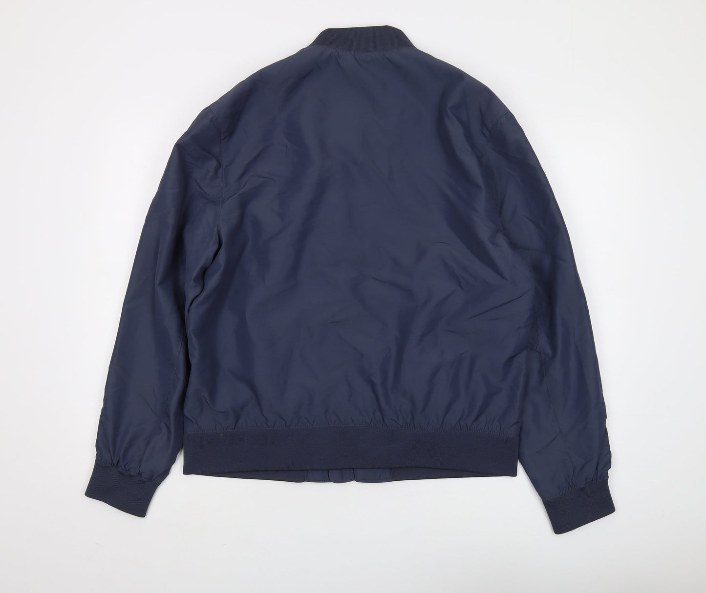 Mens UK Size M H&M Blue Bomber Jacket