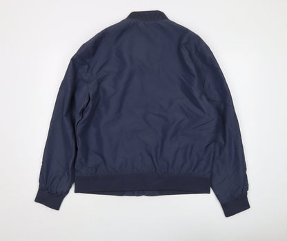 Mens UK Size M H&M Blue Bomber Jacket